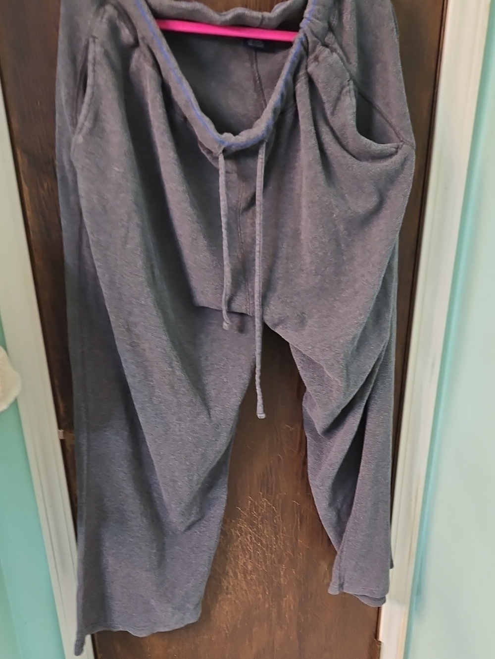 Polo by Ralph Lauren Gray Sleepwear Top with Pink Accent